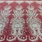 1 Yard Beaded Lace Fabric Embroidered on 100% Polyester Net Mesh